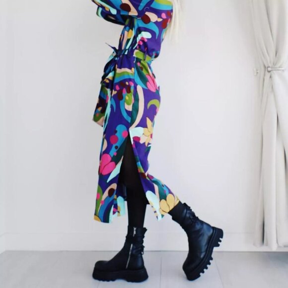 Inc International Mar Full Bloom Long Duster / Belted Jacket (NWT) - Picture 2 of 8